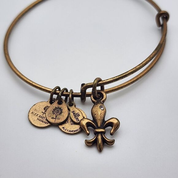 Alex & Ani Fleur De Lis Bracelet - Picture 3 of 3